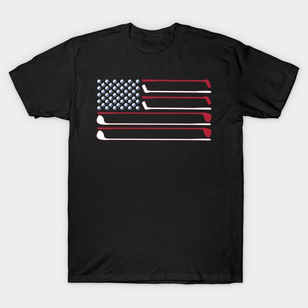 American Golf Flag T-Shirt by Miranda Nelson